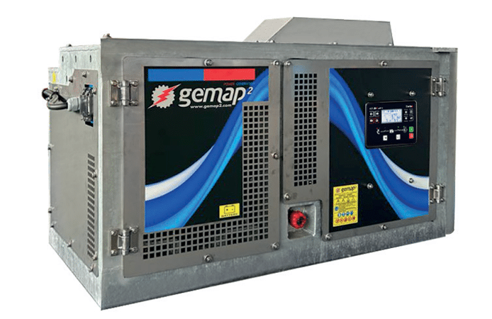 Gruppo elettrogeno veicolare GEMAP2 con canopy in acciaio inox